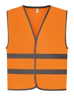 Y-HVW102CH-Gilet haute visibilité à 2 bandes et bordure réfléchissante pour enfants (HVW102CH) 2